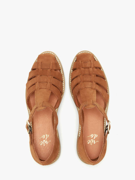 Sandalen Uit Leder We do Bruin women 45255A13 ander zicht 3